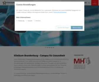 Klinikum-Brandenburg.de(Campus für Gesundheit) Screenshot