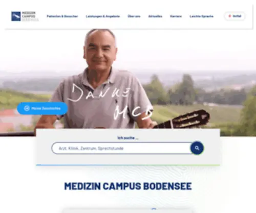 Klinikum-Friedrichshafen.de(Medizin Campus Bodensee) Screenshot