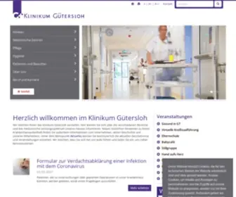 Klinikum-Guetersloh.de(Herzlich willkommen ) Screenshot