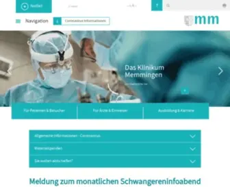 Klinikum-Memmingen.de(Klinikum Memmingen) Screenshot