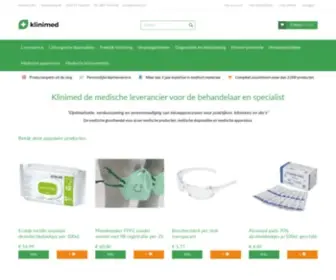 Klinimed.nl(Medische producten & apparaten groothandel  ) Screenshot