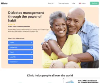 Klinio.com(Diabetes Management and Weight Loss Assistant) Screenshot