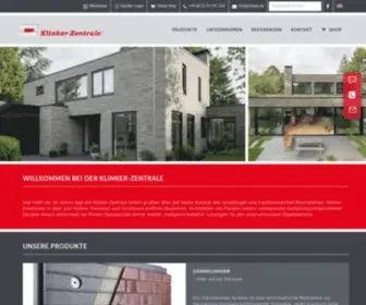 Klinker.de(Klinkerriemchen, Verblender, Pflasterklinker und Dämmklinker von Ihrer Klinker-Zentrale GmbH) Screenshot