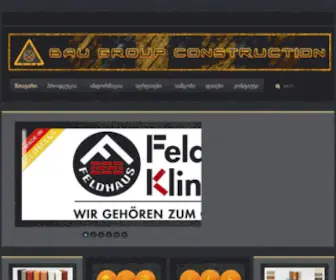 Klinker.ge(CONSTRUCTION COMPANY BAU GROUP & BUILDING MATERIALS) Screenshot