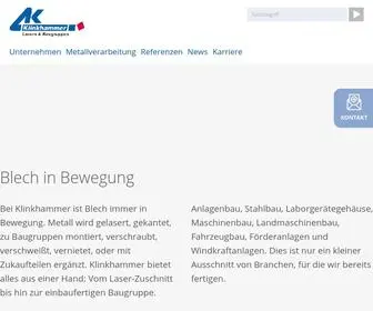 Klinkhammer-Laser.de(Laser-Blechbearbeitung) Screenshot