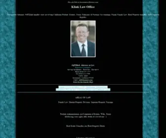 Klinklaw.com(Resolving Your Unique Legal Matters) Screenshot