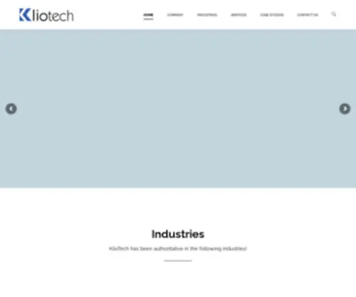 Kliotech.com(Information Technology Services and Solutions) Screenshot