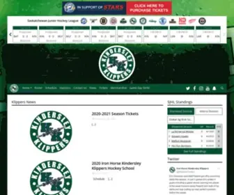 Klippershockey.com(Kindersley Klippers) Screenshot