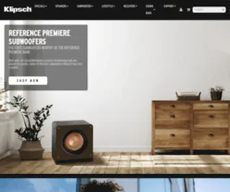 Klipsch.com(Speakers, Headphones, and Premium Home Audio) Screenshot