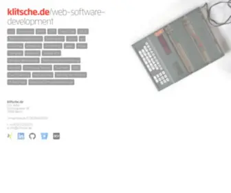 Klitsche.de(/ web) Screenshot