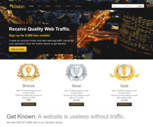 Klixion.com(Innovative Autosurf Traffic Exchange) Screenshot