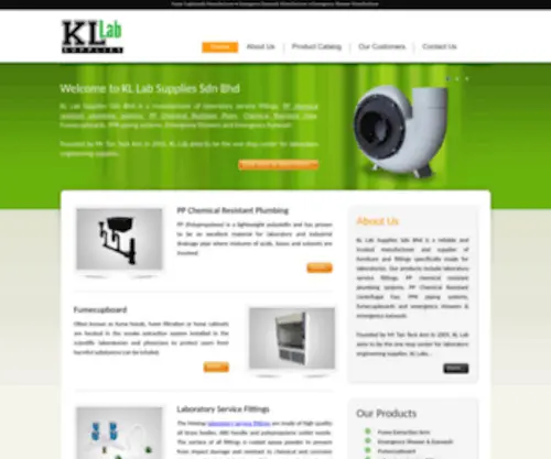 Kllab.com(KL Lab Supplies) Screenshot