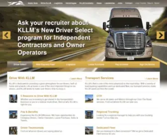 KLLM.com(KLLM Transport Services) Screenshot