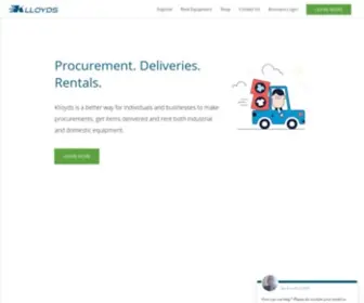 Klloyds.com(Procurement, Deliveries and Equipment/Vehicle Rental in Ghana) Screenshot