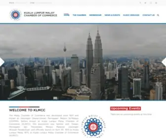 KLMCC.org(Kuala Lumpur Malay Chamber of Commerce) Screenshot