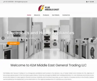 KLmmiddleeast.com(KLM Middle East General Trading LLc is strategically established and located in the Dynamic City of Dubai) Screenshot