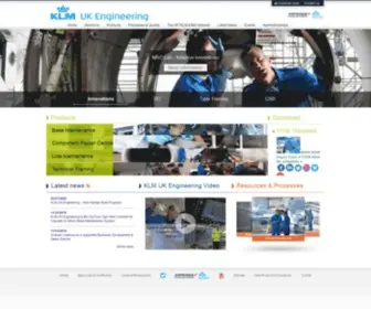 Klmukengineering.com(KLM UK Engineering MRO) Screenshot