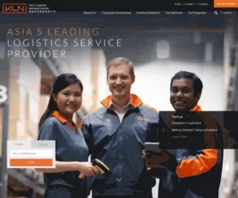 KLN.com(Kerry Logistics Network Limited) Screenshot