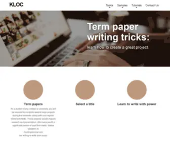 Kloc.org(Know, Learn, Organize Creatively) Screenshot