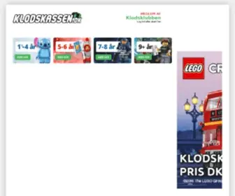 Klodskassen.dk(Køb billig LEGO) Screenshot