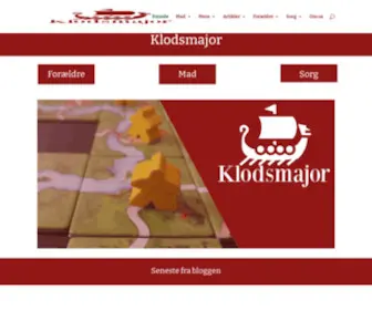 Klodsmajor.dk(Forside) Screenshot