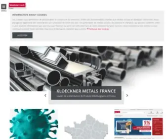 Kloecknermetals.fr(Kloeckner Metals France) Screenshot