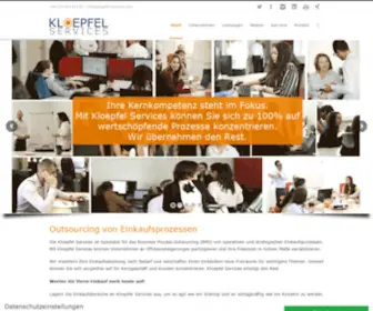 Kloepfel-Services.com(Kloepfel Services) Screenshot