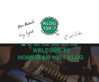 Klog.com(Hometeam 100.7 KLOG) Screenshot