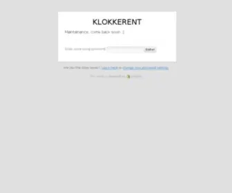 Klokkerent.com(Design watches and sunglasses) Screenshot