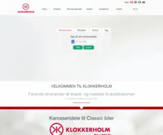 Klokkerholm.com(Karosseri) Screenshot