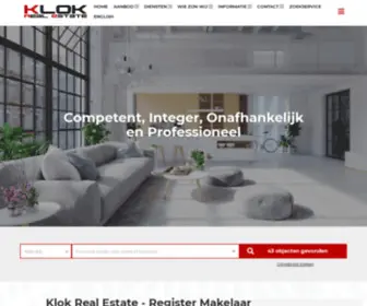 Klokrealestate.nl(Taxateur Amsterdam en omstreken) Screenshot