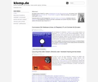 Klomp.de(Techblog) Screenshot