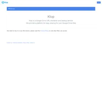 Klop.me(Shorten your Google Drive link and share it with your friends) Screenshot