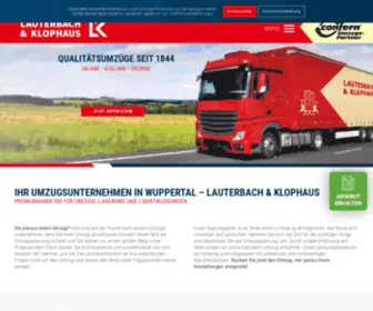 Klophaus.de(Umzugsunternehmen in Wuppertal) Screenshot