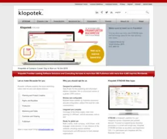 Klopotek.com(Klopotek Publishing Solutions) Screenshot