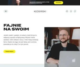 Klosinski.net(Jacek Kłosiński) Screenshot
