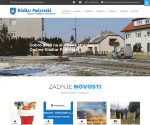 Klostarpodravski.hr(Općina) Screenshot