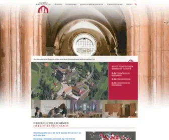 Kloster-Bronnbach.de(Startseite) Screenshot