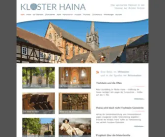 Klosterhaina.de(Kloster Haina) Screenshot