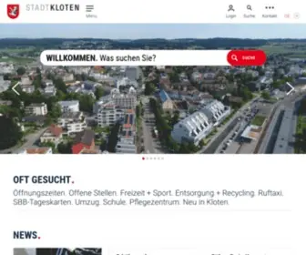 Kloten.ch(Stadt Kloten) Screenshot