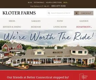 Kloterfarms.com(Sheds) Screenshot