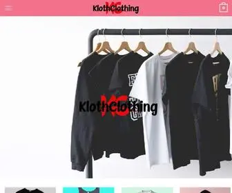 Klothclothing.com(Cheap tee shirts) Screenshot