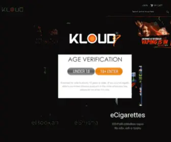 Kloud9Vapes.com(kloud9vapes) Screenshot