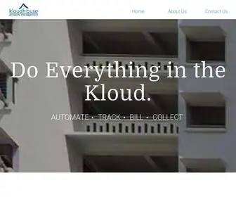 Kloudhouse.com(Real estate accounting software) Screenshot