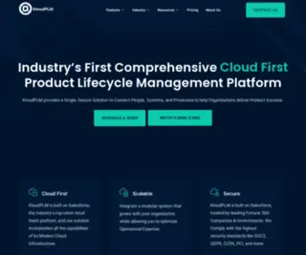 Kloudplm.com(CloudFirst Product Lifecycle Management) Screenshot