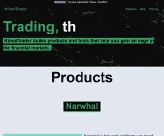 Kloudtrader.com(KloudTrader) Screenshot