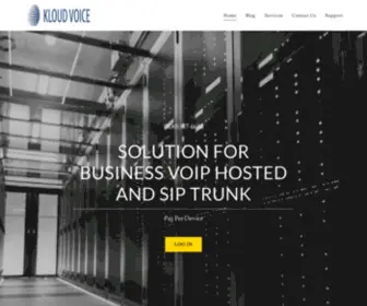 Kloudvoice.com(VoIP, Voip, Telephone Service, Phone) Screenshot