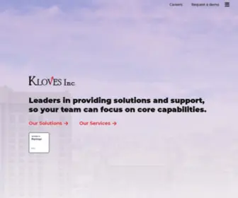 Klovesinc.com(Kloves Inc) Screenshot