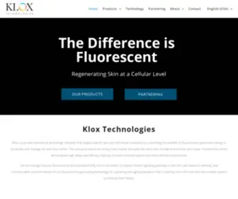 Kloxtechnologies.com(Private biomedical technology innovator) Screenshot