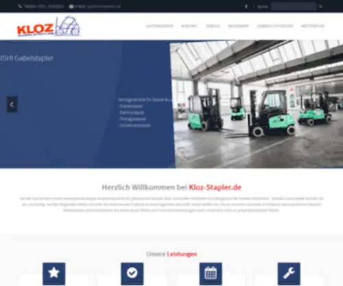 Kloz-Stapler.de(Mitsubishi Gabelstapler) Screenshot
